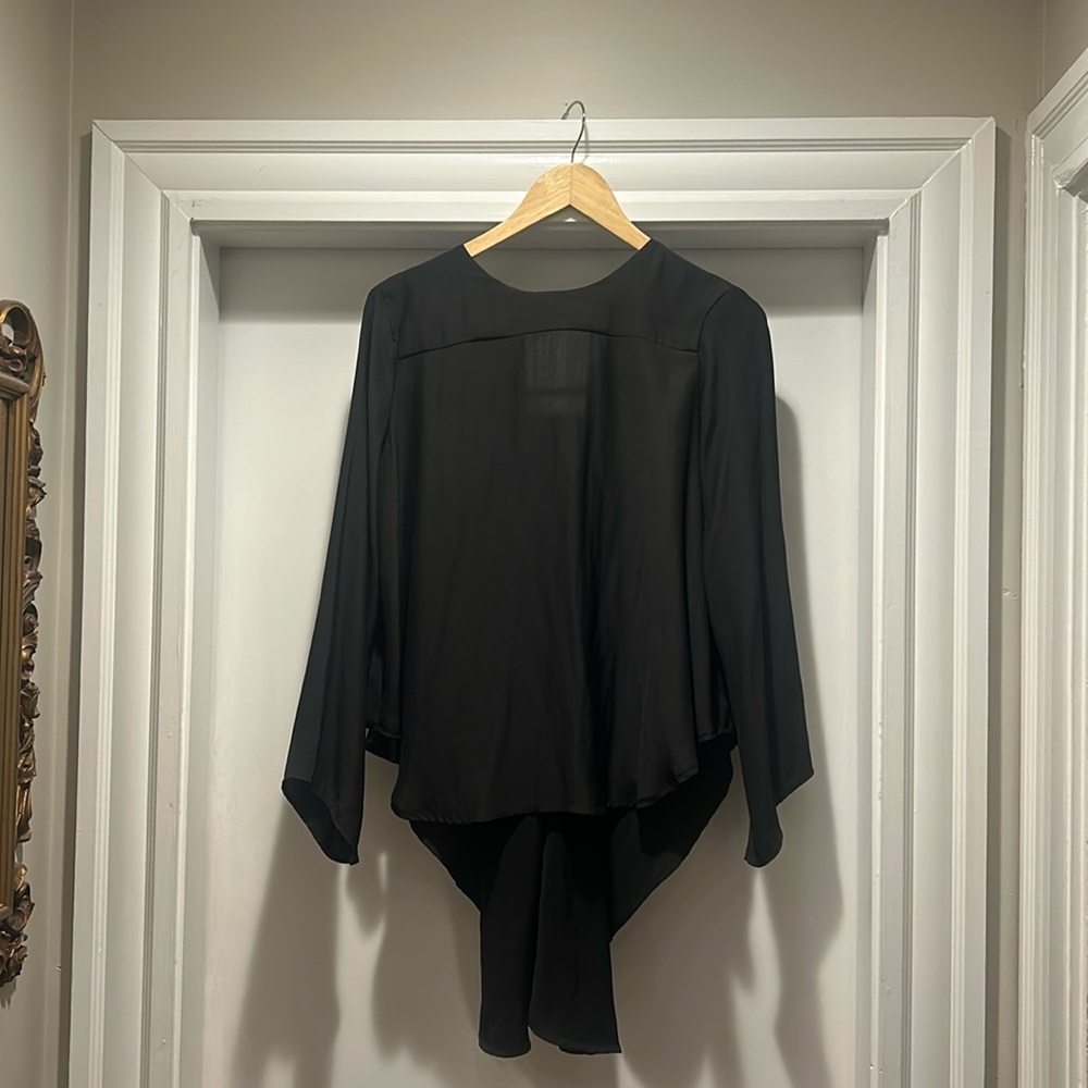 Zara backless black top
